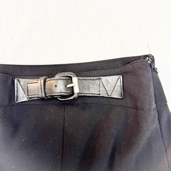 Michael Kors Black Pencil Skirt Belted Waist Accent Size 8 - Picture 6 of 8